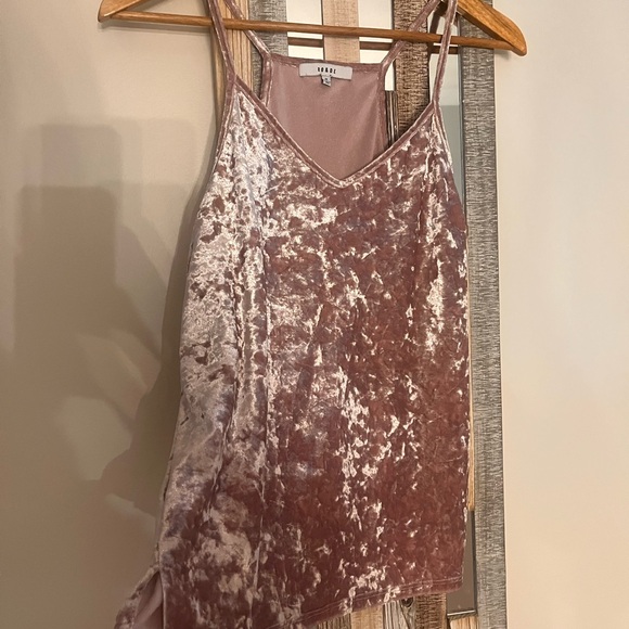 Ro & De Dusty Pink Velvet Camisole - Picture 3 of 7